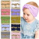 childrens nylon bow solid color elastic knot hairband setpicture35