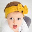childrens nylon bow solid color elastic knot hairband setpicture37