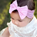 childrens nylon bow solid color elastic knot hairband setpicture38