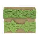 childrens nylon bow solid color elastic knot hairband setpicture39