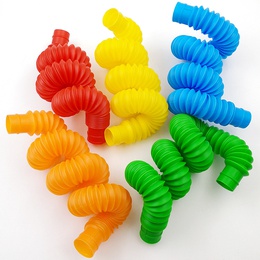 korean new colorful stretch plastic pipe telescopic bellows vent toypicture10