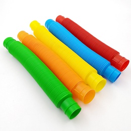 korean new colorful stretch plastic pipe telescopic bellows vent toypicture13