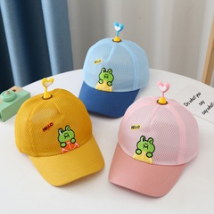 Summer frog shade breathable mesh cap children's cap