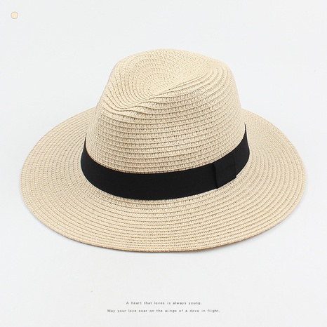 Chapeau de pêcheur de paille de protection solaire à large bord à la mode en gros's discount tags
