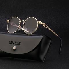 Retro small round simple style frame sunglasses