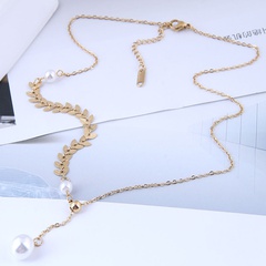 Mode geometrische Perle Titan Stahlkette Großhandel