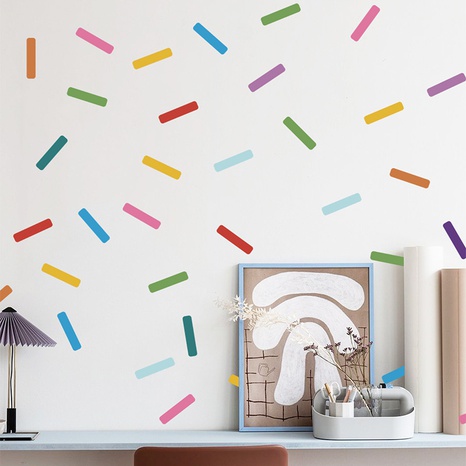 new fashion color strip korean colorful wall stickers's discount tags