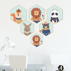 nouveaux stickers muraux de cadre photo animal de dessin animé