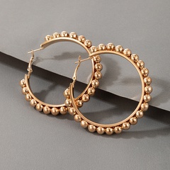 Böhmische Perlen Perlen übertrieben Mode Runde Ohrringe