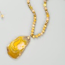 Mode neue bertriebene lange gelbe Naturstein Kristallpullover Kettepicture16