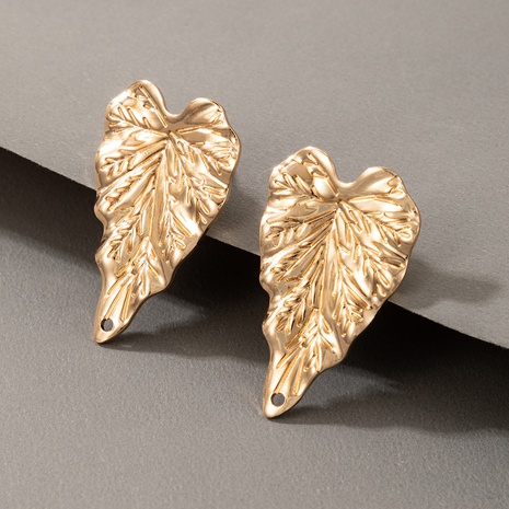 new exaggerated golden leaf earrings's discount tags