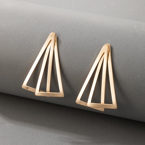 new fashion simple geometric triangle earrings's discount tags