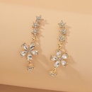 Korean rhinestone flower star long tassel earringspicture11