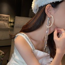 fashion pearls circle rhinestones long earringspicture15