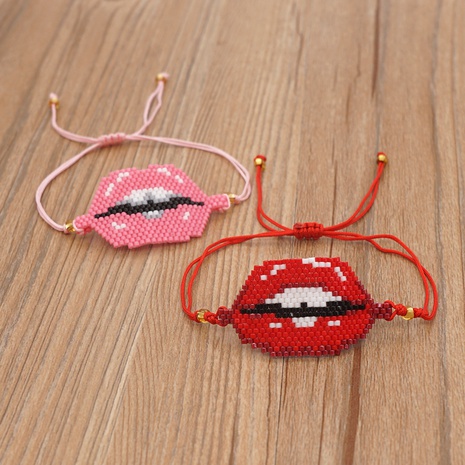 Bracelet à lèvres sexy tissé avec perles Miyuki's discount tags