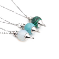 Fashion Hollow Round Stainless Steel Necklace Wholesale