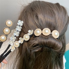 Korean pearl flower wire coil hair rope