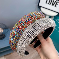 wholesale retro colorful diamond-studded headband