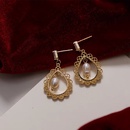 Retro hollow drop natural pearl earringspicture11