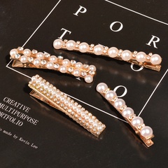 Korea pearl rhinestone hair clip wholesale