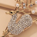 lindo broche de ciervo con diamantes de imitacin y perlas creativaspicture15
