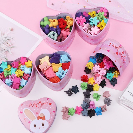 Cute girl baby love boxed cartoon hair clip small grab clip sweet girl side clip hair accessories wholesale nihaojewelry NHNA230013's discount tags