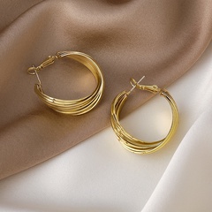 Simple geometric alloy earrings wholesale
