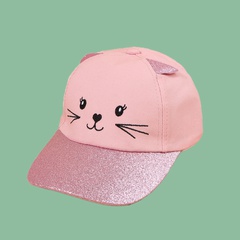 Cute pink cat sunshade cap wholesale