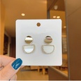 Fashion metal sequin semicircle rhinestone alloy earrings wholesalepicture18