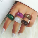 anillo de acrlico transparente de color simple al por mayorpicture10