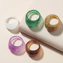 anneau acrylique transparent de couleur simple en grospicture12
