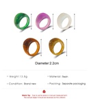 anneau acrylique transparent de couleur simple en grospicture13