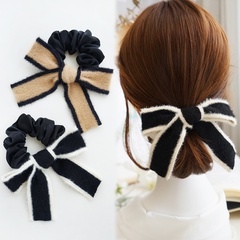 Fashion korean elegant plush fabric bow hair scrunchies