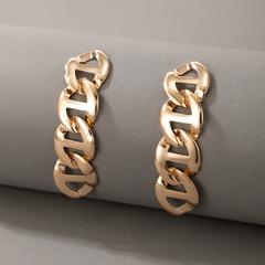 fashion new style simple metal chain earrings