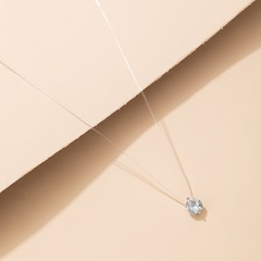 new korean fashion simpl creative elegant diamond pendant necklace