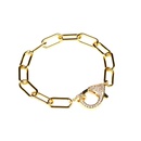 fashion new style copper Interlocking zircon simple necklace setpicture25