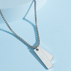 Fashion glossy titanium steel necklace wholesale