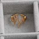 Fashion ECG wave curve copper inlaid zircon rings wholesalepicture7