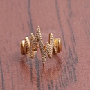 Fashion ECG wave curve copper inlaid zircon rings wholesalepicture8