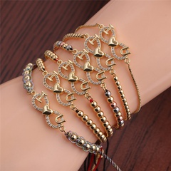 Fashion Gold Heart Infinity Adjustable Bracelet