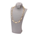 Thick chain interlocking zircon retro tassel earring necklace setpicture27