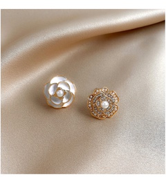 Retro fashion new style camellia flower earrings