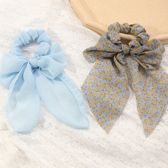 Korean new style fashion solid color bow hair scrunchies