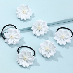 Korean fashion style color flower hair ring set