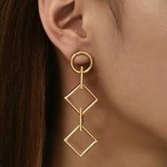 simple fashion new style irregular women's geometric alloy earrings