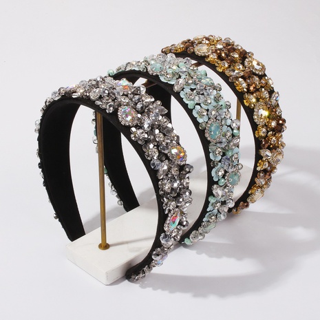 Barock Modepalast breitkrempige Blume Perlen geometrische Kugel Stirnband's discount tags