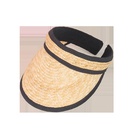 Fashion empty top sunshade breathable straw fisherman hatpicture12