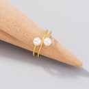 fashion pearl adjustable double bead winding multilayer ringpicture11