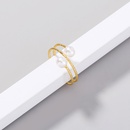 fashion pearl adjustable double bead winding multilayer ringpicture12