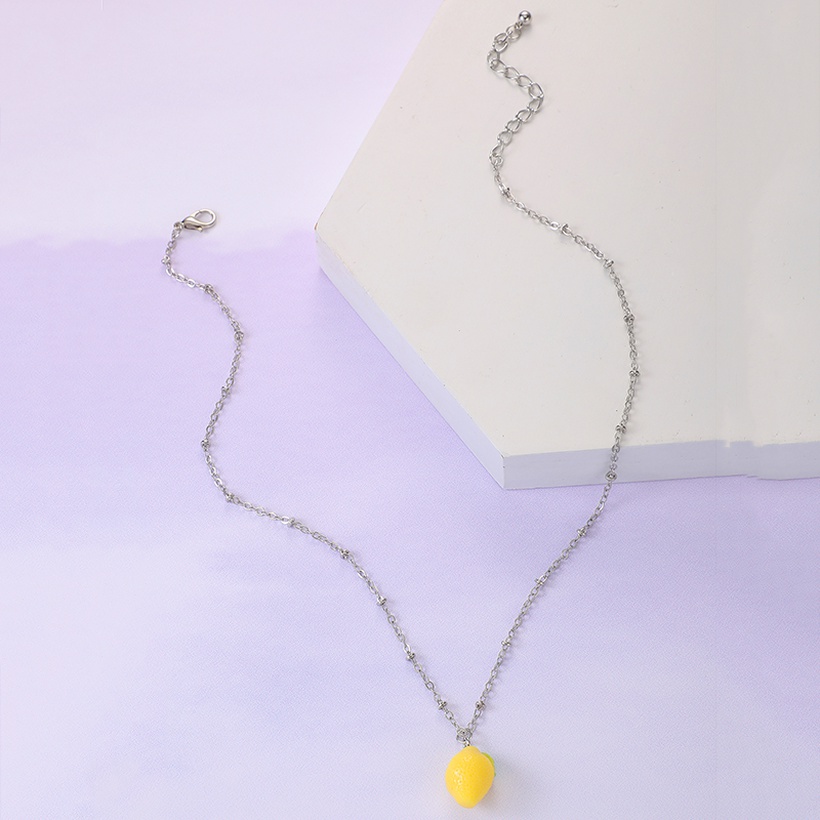 Bijoux Fantaisie Colliers | Style De Mode Nouveau Collier De Style Citron Pendentif En Alliage De Fruits - PV73943